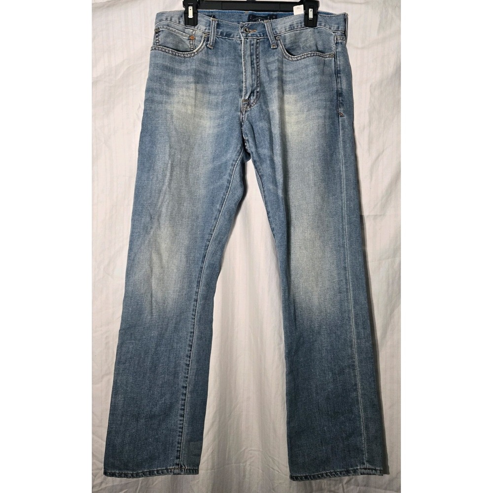 Lucky Brand 121 Heritage Slim Mens Jeans Light Wash Size 33x30 (Measures 34x30)